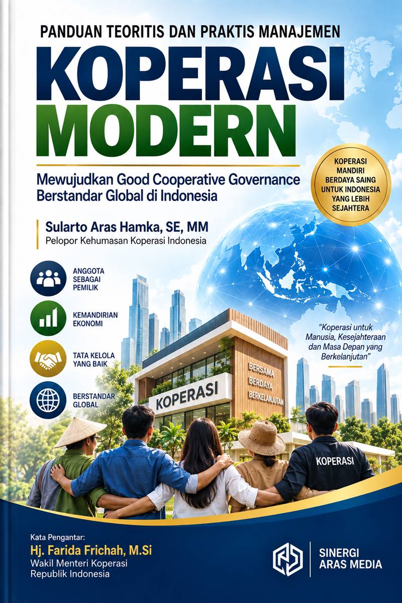 cover buku panduan praktis manajemen koperasi modern